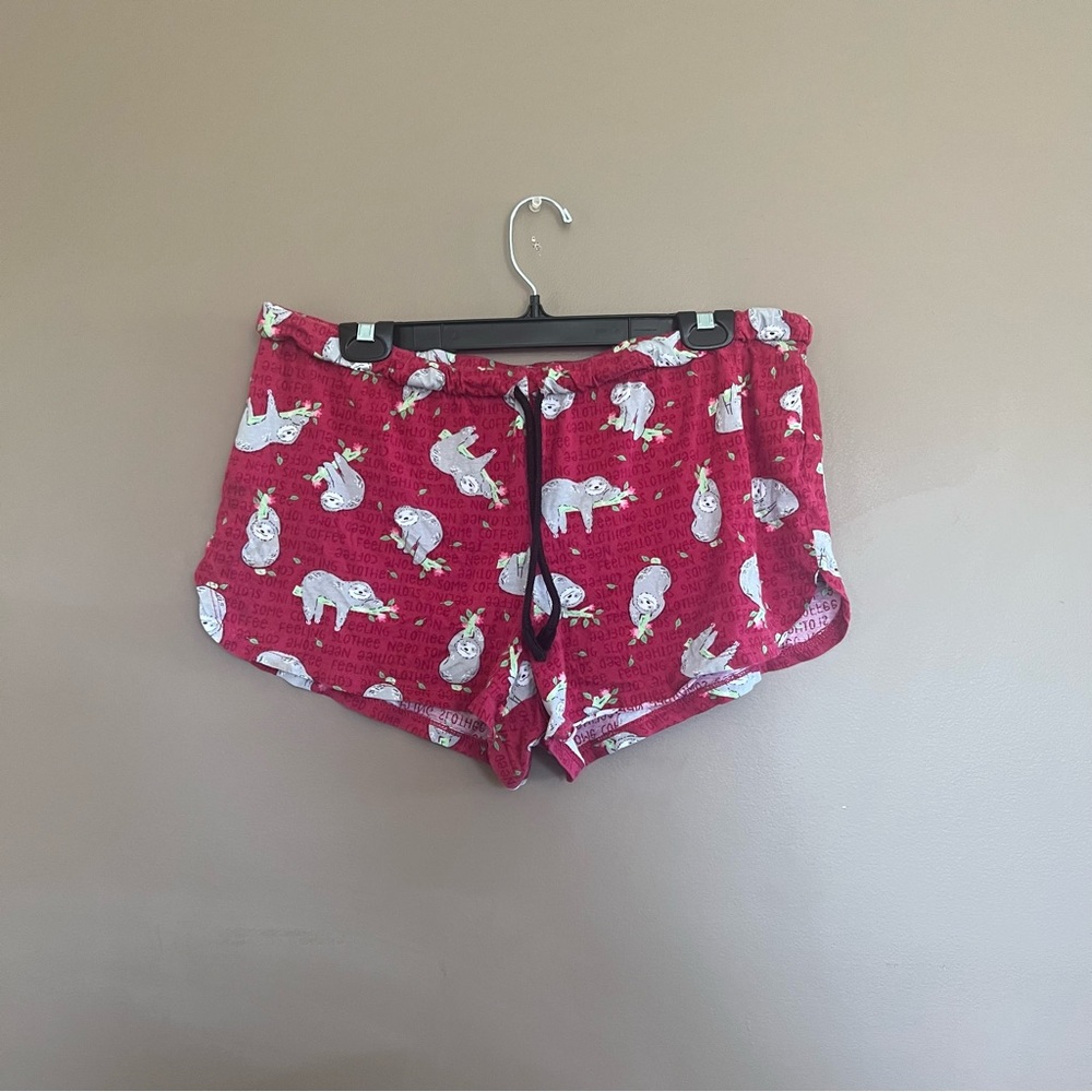 sloth pj shorts